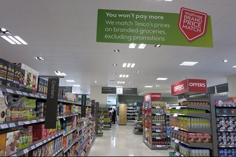 Waitrose matches Tesco on 8,000 branded lines